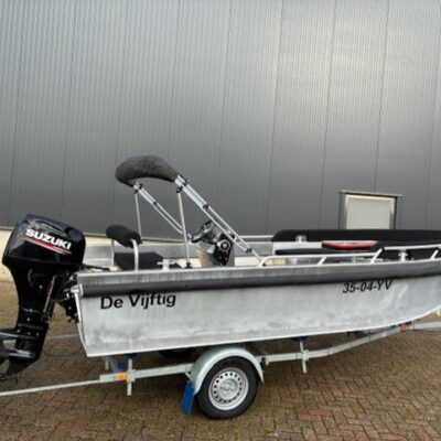 Aluva V500 Aluminium Consoleboot met Suzuki 60 pk
